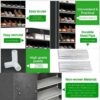 AsolBD Free Standing Shoe Rack جزامه, With Dust-proof Cover, Multi layer Shoe Storage Shelf Cabinet. Light weight Large Capacity Suitable for Sneakers Flats and Boots (Black, 9 Tiers)