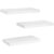 Floating Shelves, Wall Shelves for Bathroom/Living Room/Bedroom/Kitchen Decor, White Shelves with Invisible Brackets Set of 3