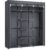 Fabric Wardrobe, Foldable Closet With Hanging Rail, Clothes Rack, Storage Organiser For Bags, Toys, Shoes, Living Room, Bedroom,