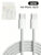 AsolBD 60W Nylon-Braided USB C to USB C Cable Fast Charging Compatible with iPhone 17/16 Pro Max IPad Pro MacBook Galaxy S24/25 Ultr Huawei P70 Xiaomi high speed data transfer USB (60W, White, 1 M)